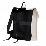 Mochila de suave tacto con cierre de hebilla y cinta para trolley 14'' color beige tecera vista