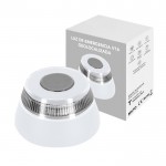 Luz de emergencia con geolocalización y base de fijación magnética color blanco