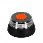 Luz de emergencia con geolocalización y base de fijación magnética color negro primera vista