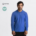 Polo unisex de manga larga de algodón MKT Charlot 220 g/m2
