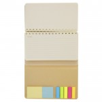 Libreta con planificador semanal plegable y bloc de notas A5 color natural primera vista