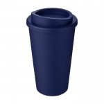 Vaso de café para llevar de plástico color azul oscuro