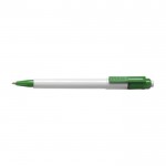 Bolígrafo con cuerpo blanco y carga jumbo color verde primera vista