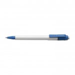 Bolígrafo con cuerpo blanco y carga jumbo color azul claro primera vista