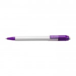 Bolígrafo con cuerpo blanco y carga jumbo color violeta primera vista