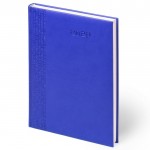 Agenda de publicidad con jeroglífico color azul