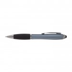 Bolígrafo antideslizante con puntero color gris oscuro segunda vista