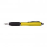 Bolígrafo antideslizante con puntero color amarillo segunda vista