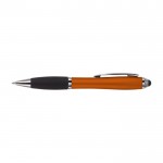 Bolígrafo antideslizante con puntero color naranja segunda vista
