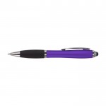 Bolígrafo antideslizante con puntero color violeta segunda vista