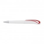 Bolígrafo con clip en forma de cisne color rojo segunda vista