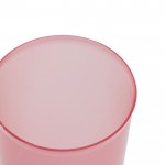Vasos de plástico personalizados baratos de color rojo primera vista