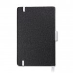 Libreta de cuero sintético con detalles de color A5 hojas a rayas color blanco vista 3