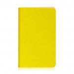 Cuaderno de cartón de colores con lomo cosido A6 hojas lisas color amarillo claro