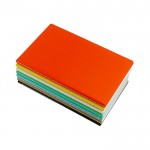 Cuaderno de cartón de colores con lomo cosido A6 hojas lisas