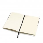 Libreta de cuero sintético bicolor con cinta A5 hojas lisas vista detalle 4