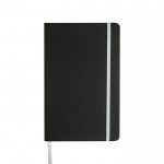Libreta de cuero sintético con tapa marcable a láser A5 hojas lisas color blanco