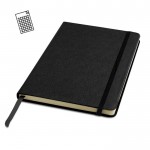 Libreta de cuero sintético con tapa marcable a láser A5 hojas lisas color rojo