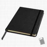 Libreta de cuero sintético con tapa marcable a láser A5 hojas lisas color rojo vista 5