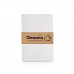 Libreta sostenible hecha de papel piedra A5 hojas lisas color blanco
