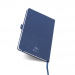 Libreta de RPET con cinta y soporte para boli A5 hojas lisas vista detalle 2