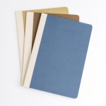 Bloc con tapa de cartón de fibras naturales A5 papel 80 g/m2 vista con varios colores