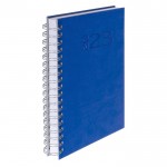 Agendas publicitarias con espiral color azul