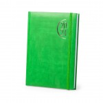 Agenda personalizada con cinta color verde