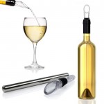 Set de vino glamuroso de acero inoxidable con 3 funciones vista 3