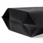 Bolsa no tejida reciclada de 70 g/m2 color negro tercera vista