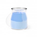 Vela de cristal con varios aromas color azul primera vista