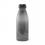Botella de tritán con tapón a rosca color negro primera vista