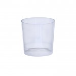 Vaso bajo reutilizable de plástico con acabado translúcido 330ml color transparente primera vista