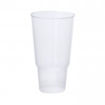 Vaso reutilizable de plástico con acabado translúcido 1,2L color transparente primera vista