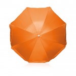 Sombrilla de playa de poliéster 170T con protección UV Ø180 color naranja