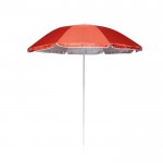 Sombrilla de playa de poliéster 170T con protección UV Ø180 color rojo vista 2