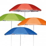 Sombrilla de playa de poliéster 170T con protección UV Ø180 vista con varios colores