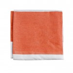 Toalla de playa de algodón y poliéster 90x180cm de 180 g/m2 color naranja vista 1