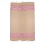 Toalla de playa de algodón de 100x180cm ligera 220 g/m2 color rojo