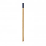 Lápiz de carboncillo de madera con la punta en distintos colores color azul marino