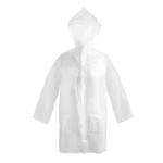 Impermeable transparente para niños con funda y gorro incluidos color translúcido