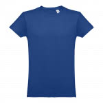 Camisetas personalizadas 100% algodón color azul real primera vista