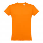 Camisetas personalizadas 100% algodón color naranja primera vista
