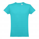 Camisetas personalizadas 100% algodón color turquesa primera vista