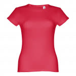 Camisetas personalizadas mujer algodón color rojo primera vista
