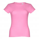Camisetas personalizadas mujer algodón color rosa primera vista