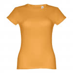 Camisetas personalizadas mujer algodón color amarillo oscuro primera vista