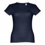 Camisetas personalizadas mujer algodón color azul marino