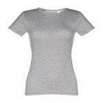 Camisetas personalizadas mujer algodón color gris primera vista