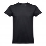 Camiseta cuello tubular y algodón 190 g/m2 color negro primera vista